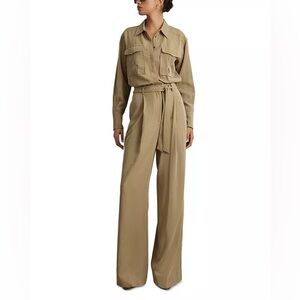 NWT REISS Liliana Wide Leg Utility Jumpsuit (size 0)